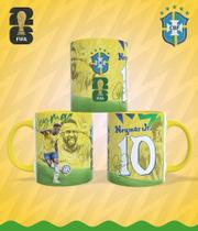 Caneca Personalizada Brasil Craques da Copa 2026 Neymar Jr