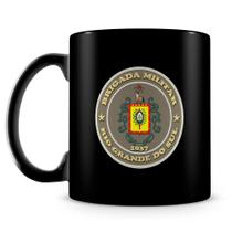 Caneca Personalizada Brigada Militar do Rio Grande do Sul - 100% Preta - 325ml