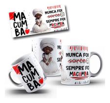 Caneca Personalizada Café e Macumba - Umbanda - Religião - 325ml