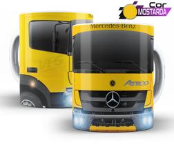 Caneca Personalizada Caminhão Mercedes Bens Atego