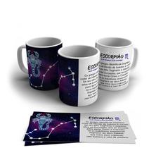 Caneca Personalizada Cerâmica Signo Escorpião 325ml