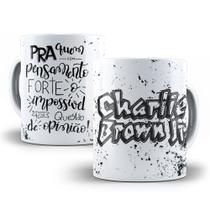 Caneca Personalizada Charlie Brown Jr - Pra quem tem Pensamento Forte o Impossivel é uma Questão de Opinião (porcelana) - LiveSub