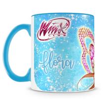 Caneca Personalizada Clube das Winx - Flora - Porcelana Brilhante Caneca Personalizada Clube das Winx - Flora - Porcelana Brilhante