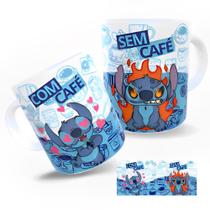 Caneca Personalizada Com Café Sem Café Stitch