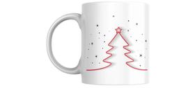Caneca personalizada com caixa branca presenteável FELIZ NATAL E PRÓSPERO ANO NOVO