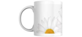 Caneca personalizada com caixa branca presenteável FLORES MARGARIDAS Caneca personalizada com caixa branca presenteável FLORES MARGARIDAS