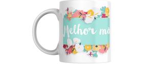 Caneca personalizada com caixa branca presenteável MELHOR MÃE DO MUNDO