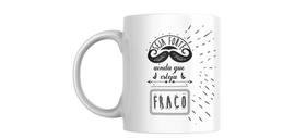 Caneca personalizada com caixa branca presenteável SEJA FORTE AINDA QUE ESTEJA FRACO