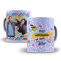 Caneca Personalizada com foto aniversario
