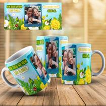 Caneca Personalizada Com Foto Flores Cactus E Suculentas Amor Mãe Amiga PORCELANA MEGA OFERTA!