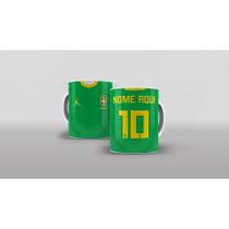 caneca Personalizada com nome Seleção Brasileira copa 2026 325ml