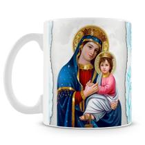 Caneca Personalizada com Oração Ave Maria - 325ml - Cerâmica de Alta Qualidade Caneca Personalizada com Oração Ave Maria - 325ml - Cerâmica de Alta Qualidade