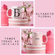 Caneca Personalizada Com Seu Nome e Frase Floral