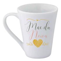 Caneca Personalizada Conica Pai Mãe Noiva Noivo Presente Casamento Madrinha Padrinho