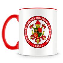 Caneca Personalizada Corpo de Bombeiros de Mato Grosso - Porcelana Brilhante