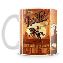 Caneca Personalizada Cowboy Rodeo em Cerâmica - 325 ml