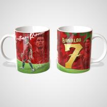 Caneca Personalizada Cristiano Ronaldo Craques da Copa do Mundo 2026 Cerâmica 325ml Presente Futebol Caneca Personalizada Cristiano Ronaldo Craques da Copa do Mundo 2026 Cerâmica 325ml Presente Futebol