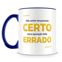 Caneca Personalizada CSM Certo e Errado - Porcelana Alta Resistência