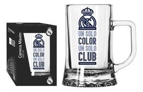 Caneca Personalizada de Chopp e Cerveja 500 ml Real Madrid