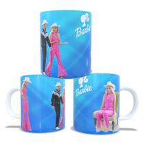 Caneca Personalizada de Porcelana Barbie e Ken Azul M6