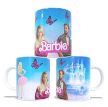 Caneca Personalizada de Porcelana Barbie e Ken Castelo Azul M2