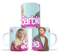 Caneca Personalizada de Porcelana Barbie e Ken Verde Mar M1 Caneca Personalizada de Porcelana Barbie e Ken Verde Mar M1
