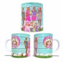 Caneca Personalizada de Porcelana Barbie Real e Boneca M8