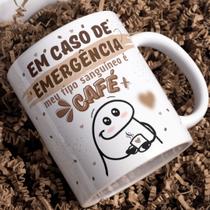 Caneca Personalizada de Porcelana Flork Meme Versão Café
