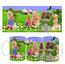 Caneca Personalizada de Porcelana Garotas & Natureza Presente