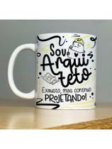 Caneca Personalizada de Porcelana Profissão: Sou Arquiteto com Flork - 325ML Caneca Personalizada de Porcelana Profissão: Sou Arquiteto com Flork - 325ML