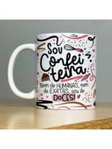 Caneca Personalizada de Porcelana Profissão: Sou Confeiteira - 325ML