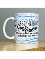 Caneca Personalizada de Porcelana Profissão: Sou Professora com Flork - 325ML