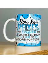 Caneca Personalizada de Porcelana SIGNOS : Sou de Peixes - 325ML