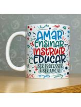 Caneca personalizada de porcelana - Tema: Dia dos professores - 325ML Modelo: 25