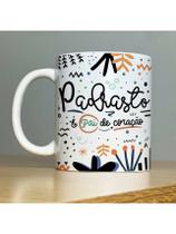 Caneca Personalizada de Porcelana - Tema: Família - caneca para Padastro - 325ml