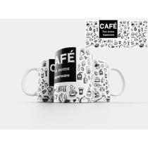 Caneca Personalizada Decorativo Frase Café C/Nome Frases A Sua Escolha MODELO 6 Porcelana-OFERTA!