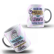 Caneca Personalizada Dia Da Mulher Mulheres Poderosas Empoderam Outras Presente Porcelana-OFERTA! Caneca Personalizada Dia Da Mulher Mulheres Poderosas Empoderam Outras Presente Porcelana-OFERTA!