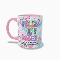 Caneca Personalizada Dia das Mães Com frase -Rosa Caneca Personalizada Dia das Mães Com frase -Rosa
