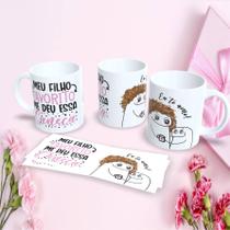 Caneca Personalizada Dia das Mães Flork 325ml Porcelana Presente Criativo Esta Derivação *Campo obrigatório 417 Nome da Dermpa 13