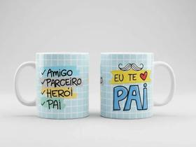 Caneca Personalizada Dia Dos Pais Presente Eu Te Amo Pai Cerâmica 325ml Caneca Personalizada Dia Dos Pais Presente Eu Te Amo Pai Cerâmica 325ml
