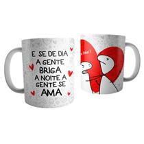 Caneca Personalizada Divertida Flork Namorados Se De Dia A Gente Briga De Noite A Gente Se Ama Romântica Cerâmica 325ml Caneca Personalizada Divertida Flork Namorados Se De Dia A Gente Briga De Noite A Gente Se Ama Romântica Cerâmica 325ml