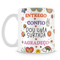 Caneca Personalizada Entrego, Confio - 325ml - Cerâmica Resistente Caneca Personalizada Entrego, Confio - 325ml - Cerâmica Resistente