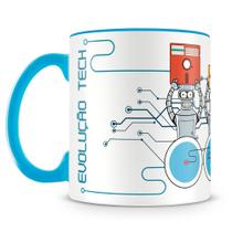 Caneca Personalizada Evolução Tech - Porcelana Brilhante com Estampa Geek & Nerd