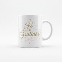 Caneca Personalizada Fé e Gratidão Lembrancinha Religiosa e Inspiradora Caneca Personalizada Fé e Gratidão Lembrancinha Religiosa e Inspiradora