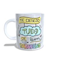 Caneca personalizada Feliz Aniversário -Te desejo tudo de bom - ANI01