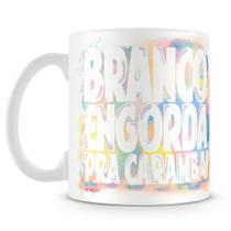 Caneca Personalizada Feliz Regime Novo - Porcelana de Alto Brilho