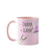 Caneca Personalizada Feminina llhama Divertida Menos Drama