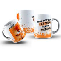 Caneca personalizada Filme Divertidamente 2 Personagem Ansiedade Caneca personalizada Filme Divertidamente 2 Personagem Ansiedade