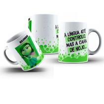 Caneca personalizada Filme Divertidamente 2 Personagem nojinho Caneca personalizada Filme Divertidamente 2 Personagem nojinho