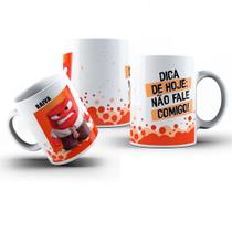 Caneca personalizada Filme Divertidamente 2 Personagem Raiva Caneca personalizada Filme Divertidamente 2 Personagem Raiva
